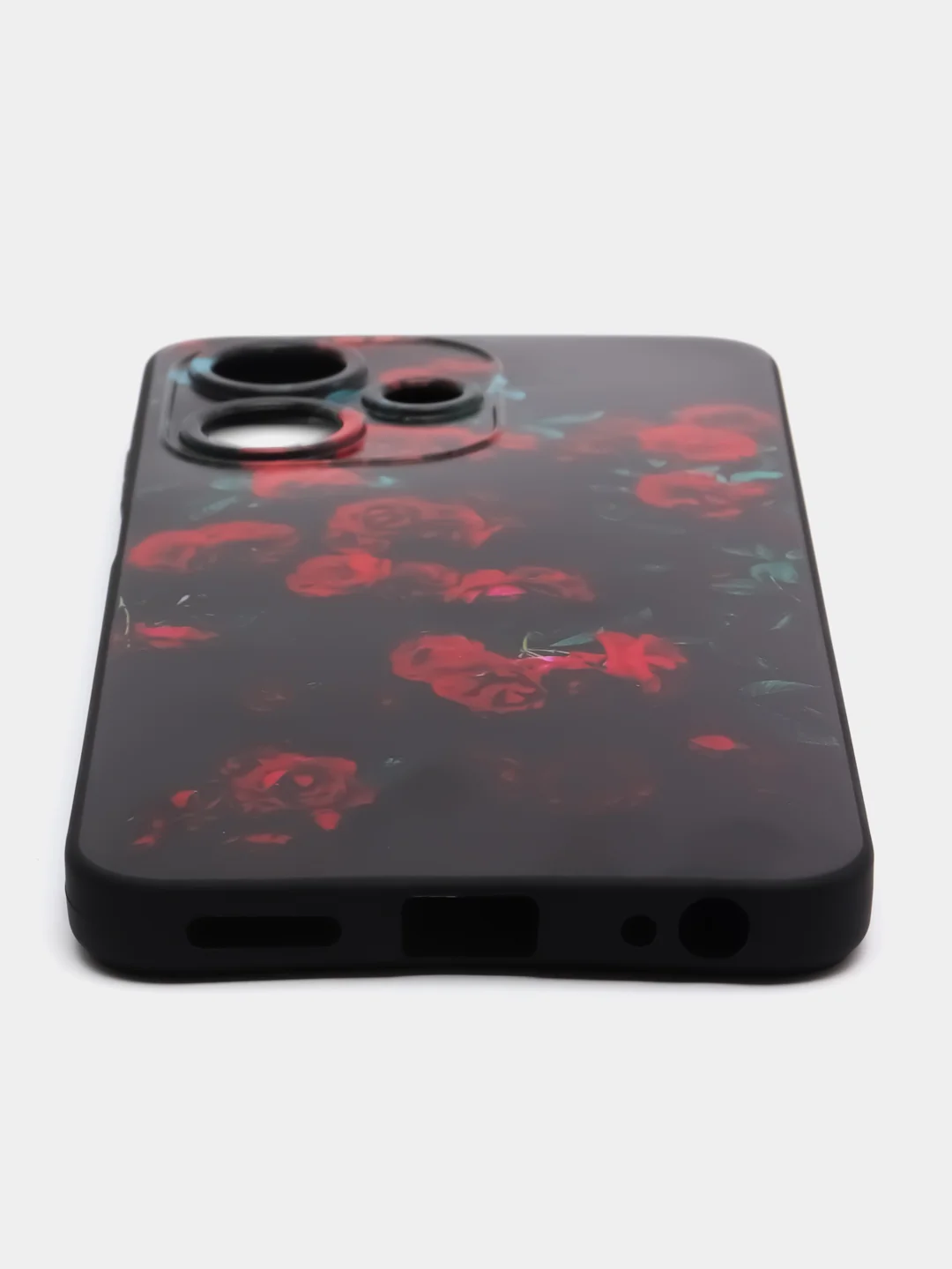 Оранжевый силиконовый чехол для Infinix HOT 30i (Инфиникс Хот 30 Ай), с принтом, с рисунком