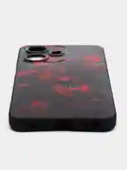 Оранжевый силиконовый чехол для Infinix HOT 30i (Инфиникс Хот 30 Ай), с принтом, с рисунком