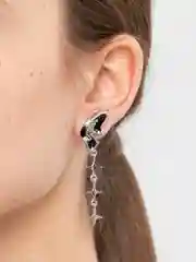 Серьги "Бабочки", с подвесками