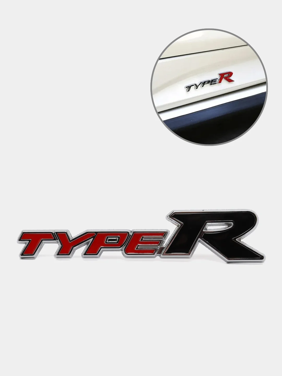 Красный металлическая наклейка для авто "TYPE R"