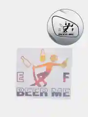 Серый наклейка на автомобиль "Beer me"