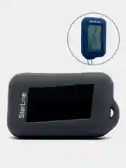 Серый чехол для брелока сигнализации Starline E90, силиконовый