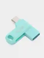Бирюзовый флешка SanDisk ULTRA USB 3.1, Type-C, карта памяти, поворотная, 4 размера