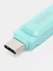Бирюзовый флешка SanDisk ULTRA USB 3.1, Type-C, карта памяти, поворотная, 4 размера