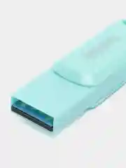 Бирюзовый флешка SanDisk ULTRA USB 3.1, Type-C, карта памяти, поворотная, 4 размера