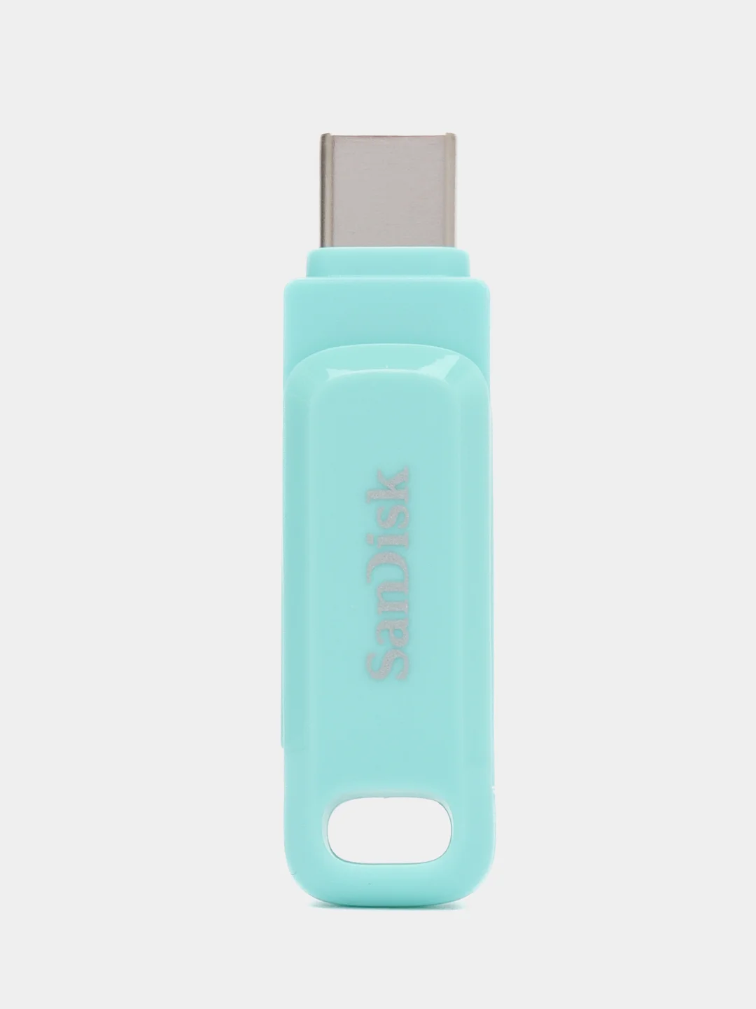Бирюзовый флешка SanDisk ULTRA USB 3.1, Type-C, карта памяти, поворотная, 4 размера
