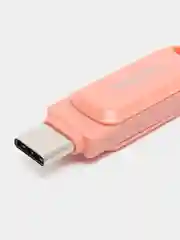 Розовый флешка SanDisk ULTRA USB 3.1, Type-C, карта памяти, поворотная, 4 размера