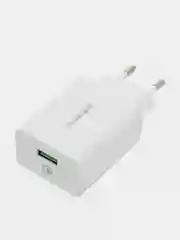 Белый сетевое зарядное устройство  Borofone BA21A (18W, QC3.0, 3A),быстрая зарядка