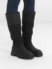 Черный сапоги женские, осенние