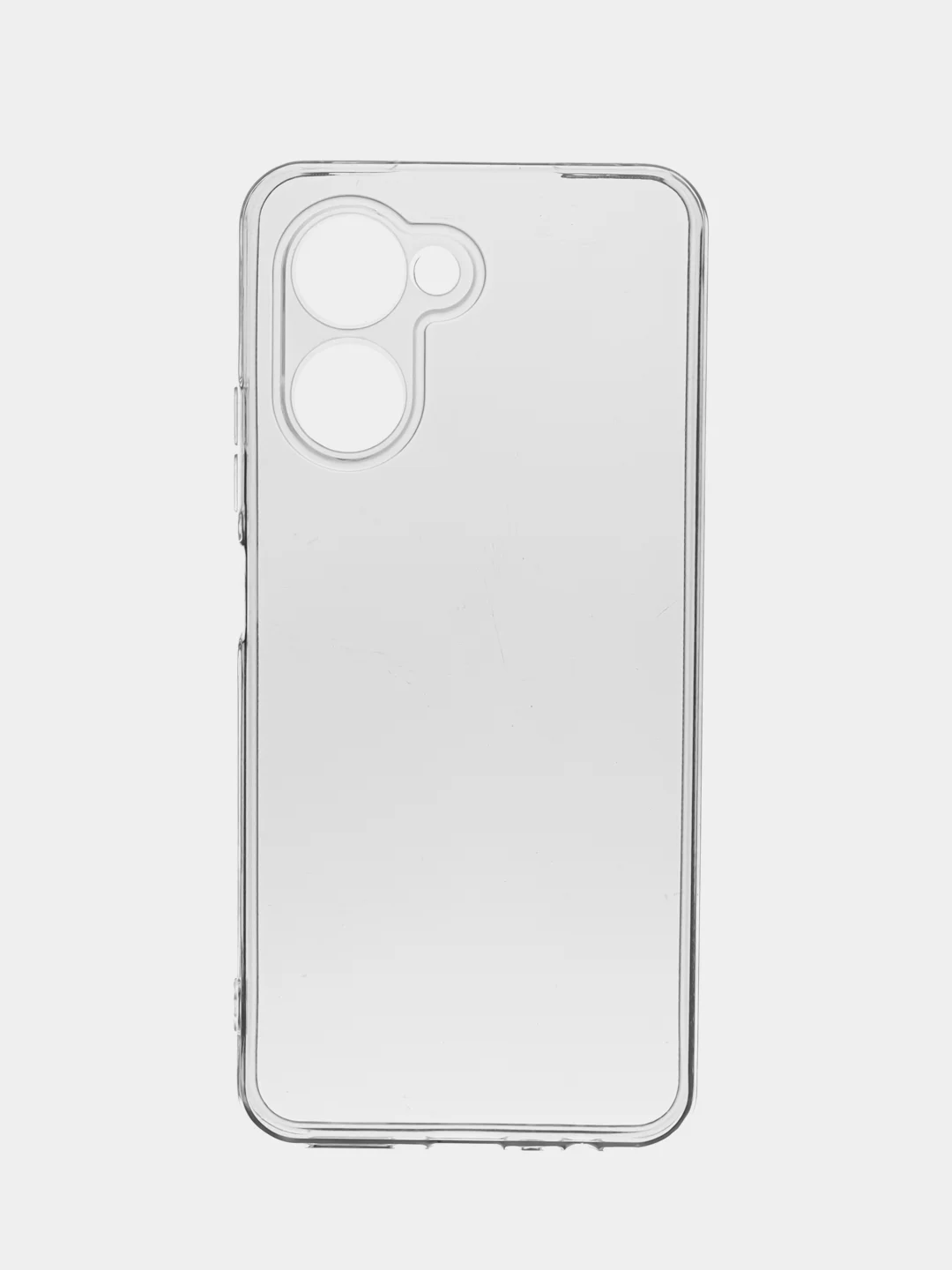 Прозрачный чехол силиконовый на Realme C 33 (Реалми С 33) матовый с дополнительной защитой камеры