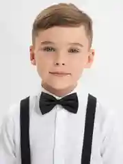 Черный детские подтяжки, с бабочкой, Новый Год, утренник, фотосессия