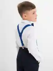 Синий детские подтяжки, с бабочкой, Новый Год, утренник, фотосессия