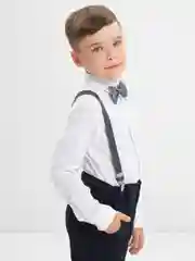 Серый детские подтяжки, с бабочкой, Новый Год, утренник, фотосессия