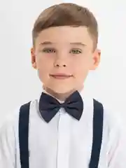 Темно-синий детские подтяжки, с бабочкой, Новый Год, утренник, фотосессия
