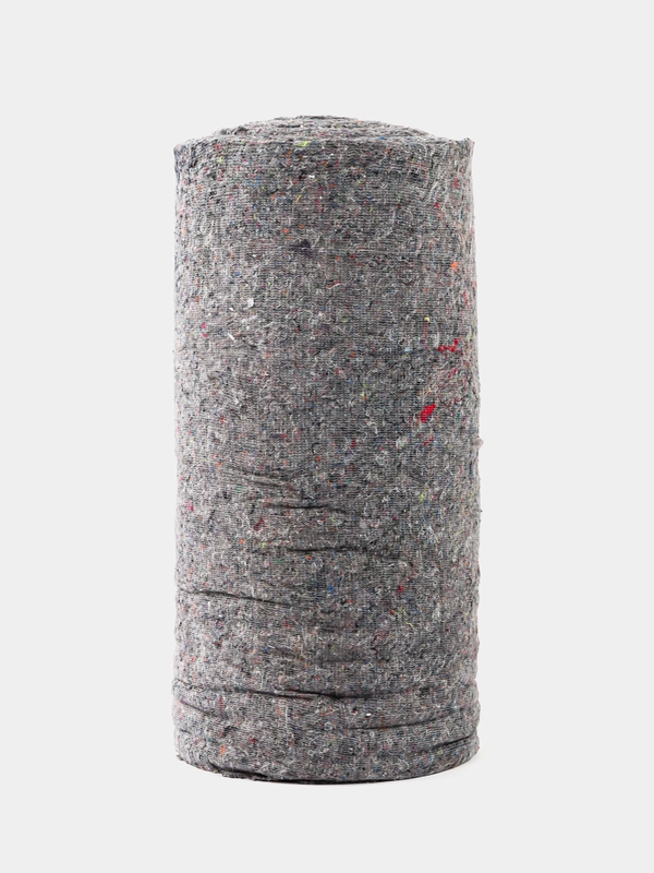 Полотно холстопрошивное, плотное, серое, 0,75 х 50 м, 180 (10) г/м2, Laima