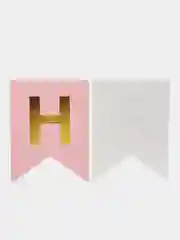 Бирюзовый растяжка из букв "Happy birthday" для дня рождения