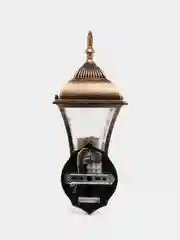 Светильник садово-парковый, 60W 230V E27 черное золото, PL611