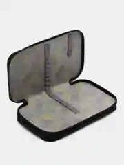 Угольный пенал школьный, 2 отделения