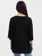 Черный женская футболка свободного кроя, однотонная, Oversize с принтом "TEXAS"