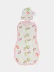 Пастельно-коралловый пеленка-кокон для новорожденных, на замке