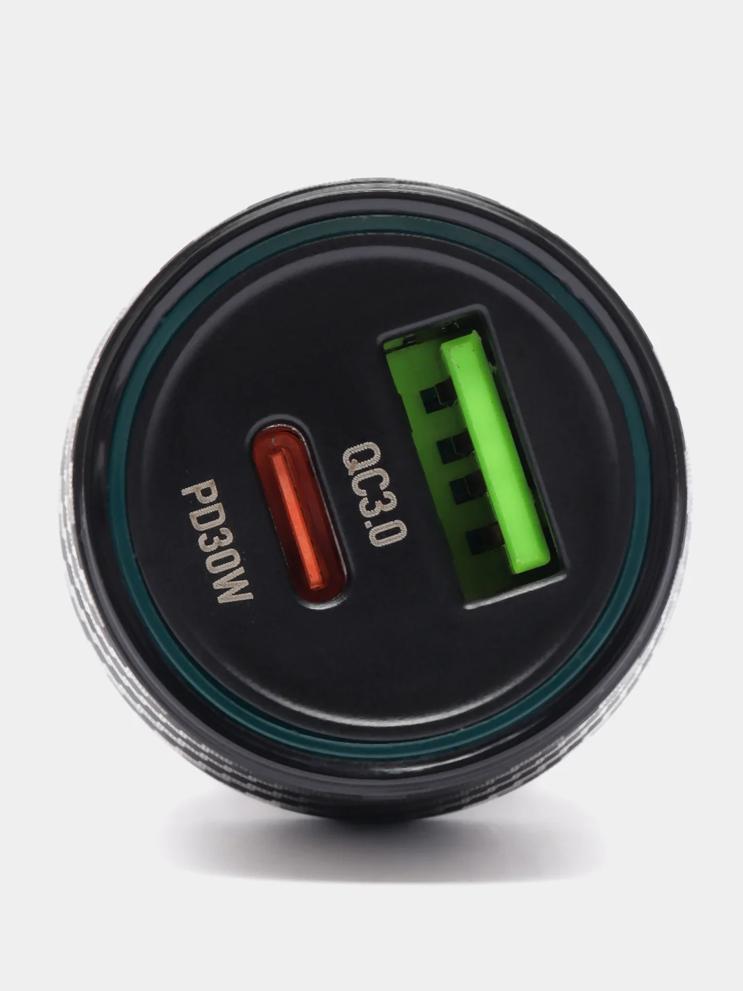 Черный автомобильное зарядное устройство Borofone BZ21, PD30W, QC 3.0, 2 USB