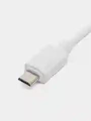 Белый кабель для зарядки Micro-USB hoco X73, прочный USB кабель 1 м, 2.4A