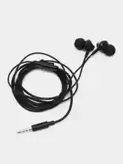 Черный наушники вакуумные проводные Hoco M14, 3.5 Mini Jack, с микрофоном и пультом управления