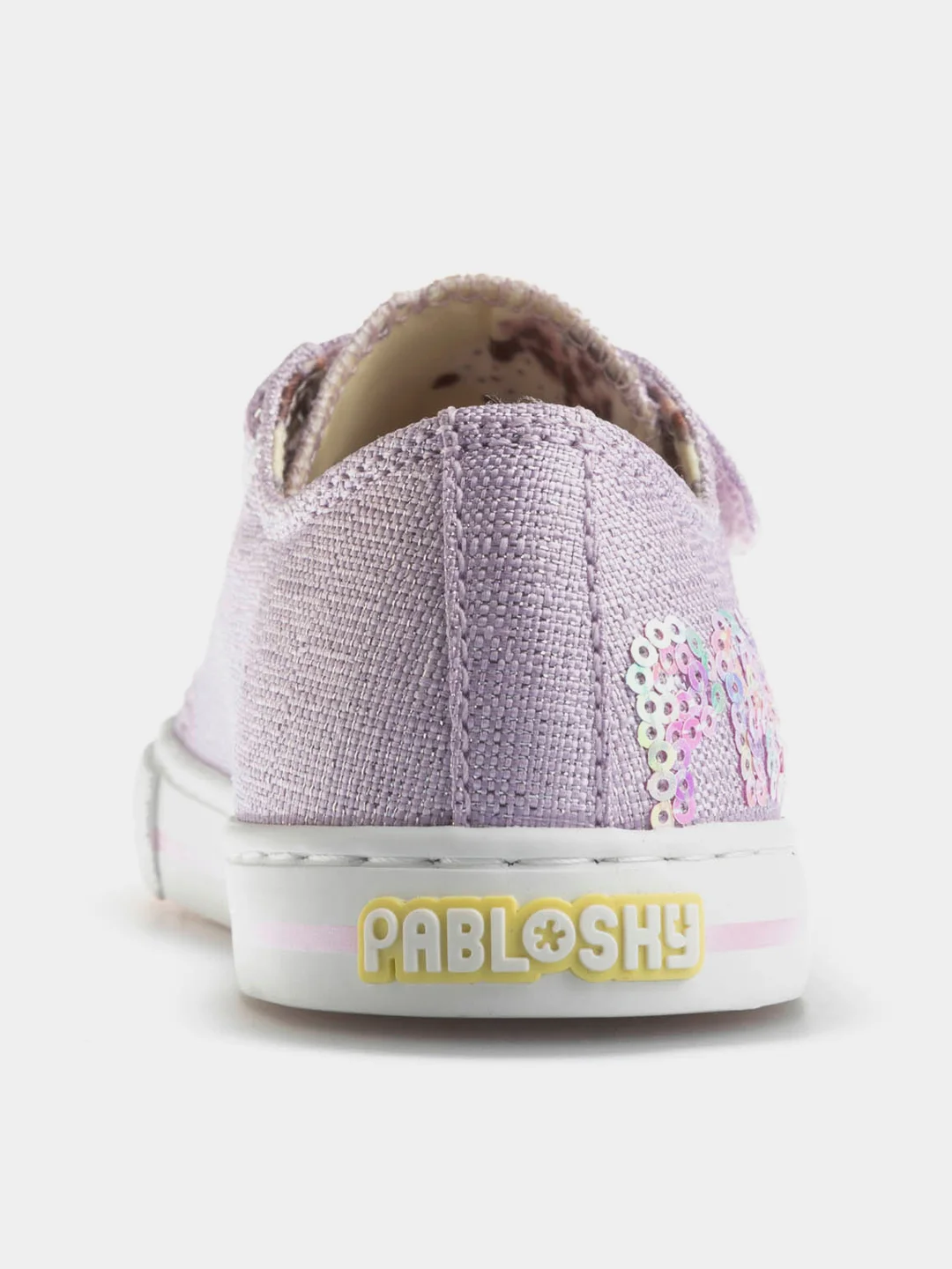 Фиолетовый кеды Pablosky для девочки, на липучке