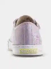 Фиолетовый кеды Pablosky для девочки, на липучке