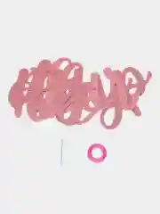 Розовый растяжка со словами "Happy birthday" с блестящим глиттером для дня рождения