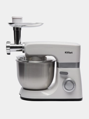 Миксер планетарный 2в1 KITFORT КТ-1398-2, 1200Вт, мясорубка, белый