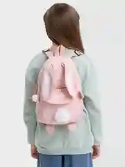 Розовый рюкзак  с ушками зайца