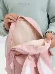 Розовый рюкзак  с ушками зайца