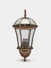 Светильник садово-парковый, 60W 230V E27 225*205*540мм черное золото PL621