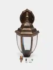 Светильник садово-парковый, 60W 230V E27 черное золото, PL6002