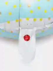 Светло-синий воздушный шар на выписку фольгированный
