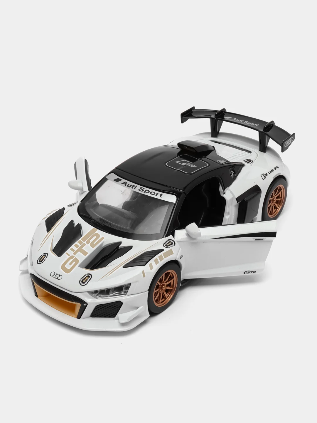 Белый металлическая машинка AUDI RS GT2 H2152
