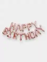 Золотой гирлянда растяжка из воздушных шаров С днем рождения Happy Birthday, на праздник