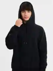 Черный худи теплое удлиненное с капюшоном, с бархатом внутри, hoodie