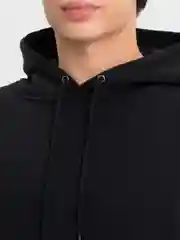 Черный худи теплое удлиненное с капюшоном, с бархатом внутри, hoodie