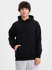 Худи теплое удлиненное с капюшоном, с бархатом внутри, hoodie