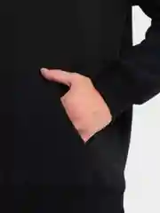 Черный худи теплое удлиненное с капюшоном, с бархатом внутри, hoodie
