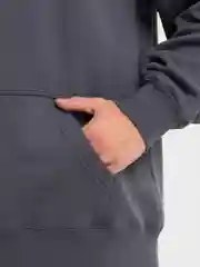 Серый худи оверсайз теплое, удлиненное, с капюшоном, hoodie