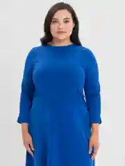 Синий платье женское, большие размеры