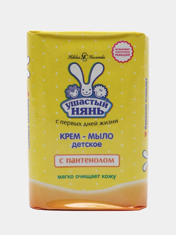 Крем-мыло детское Ушастый нянь с пантенолом 90 г