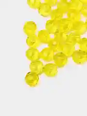 Желтый бусины стеклянные граненные рондели