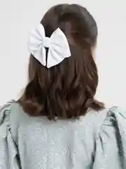Белый бант классический, школьный