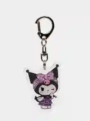 Тёмно-розовый брелок для ключей акриловый Куроми, My Melody, Hello Kitty, двусторонний, аниме брелок