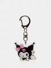 Черный брелок для ключей акриловый Куроми, My Melody, Hello Kitty, двусторонний, аниме брелок
