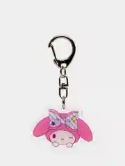 Розовый брелок для ключей акриловый Куроми, My Melody, Hello Kitty, двусторонний, аниме брелок
